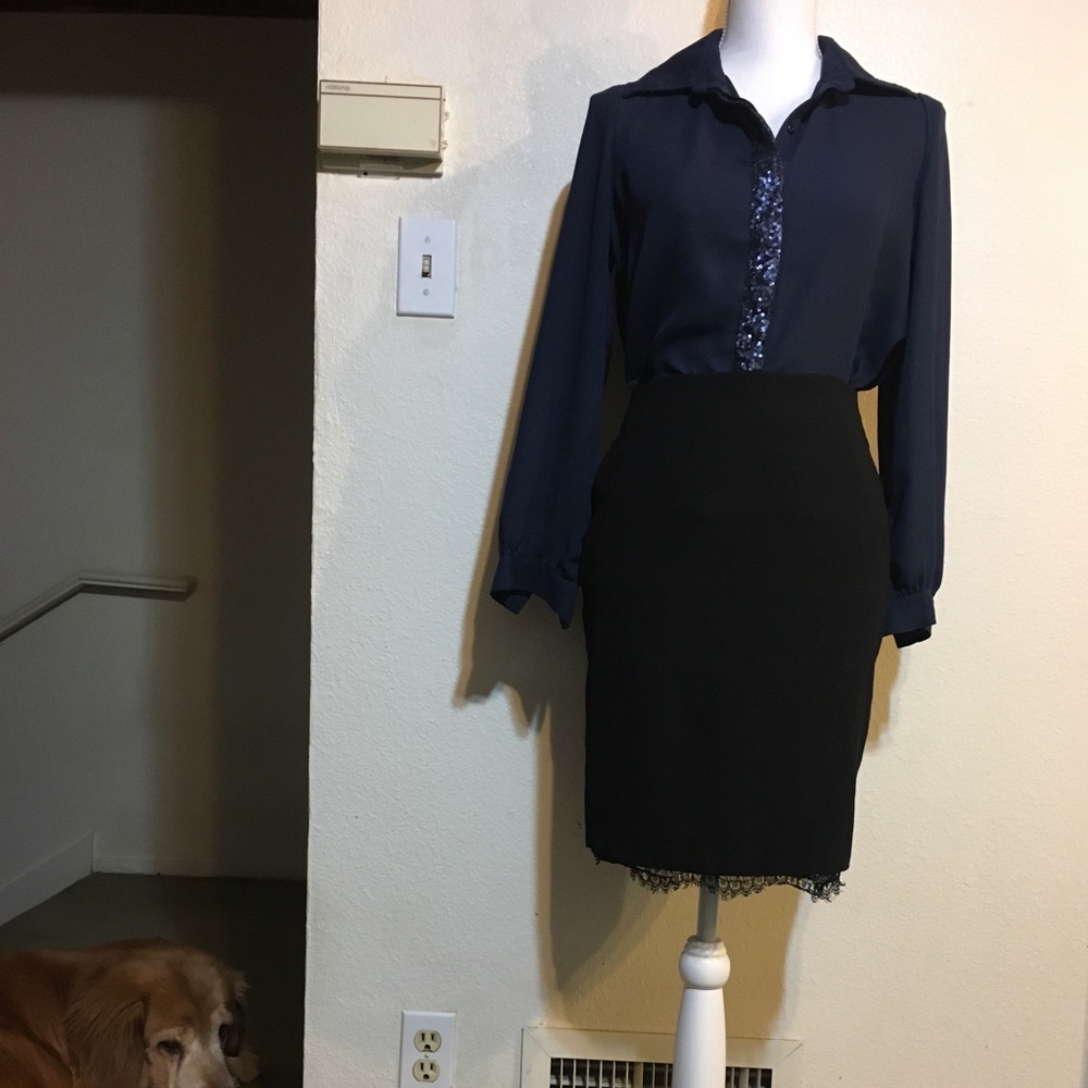 Button Down Chiffon Top - image 1